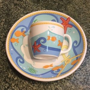 Tiffany & Co. kids dish bowl and cup set